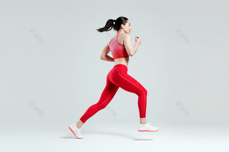 健身女性跑步冲刺背影,高清,摄影图,摄影图片,图片大全,摄影图免费下载